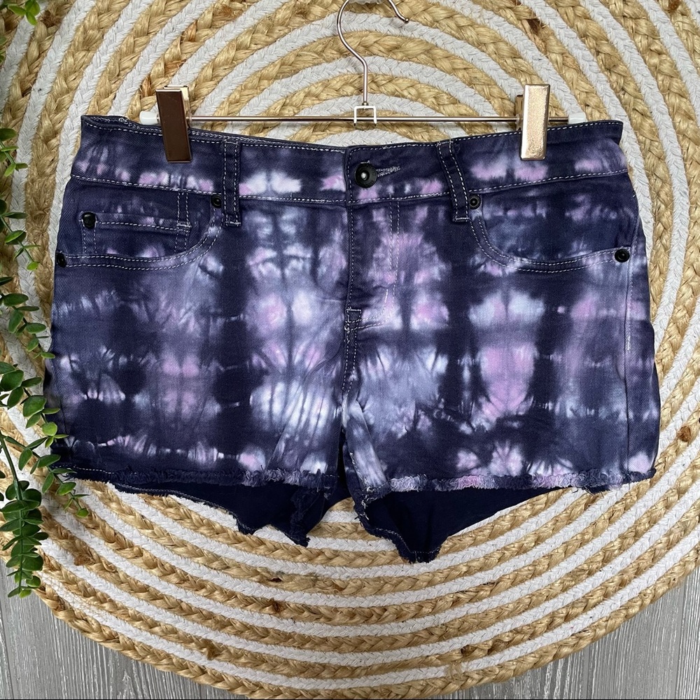 Blackheart Purple Tie Die Low Rise Shorts Size 5